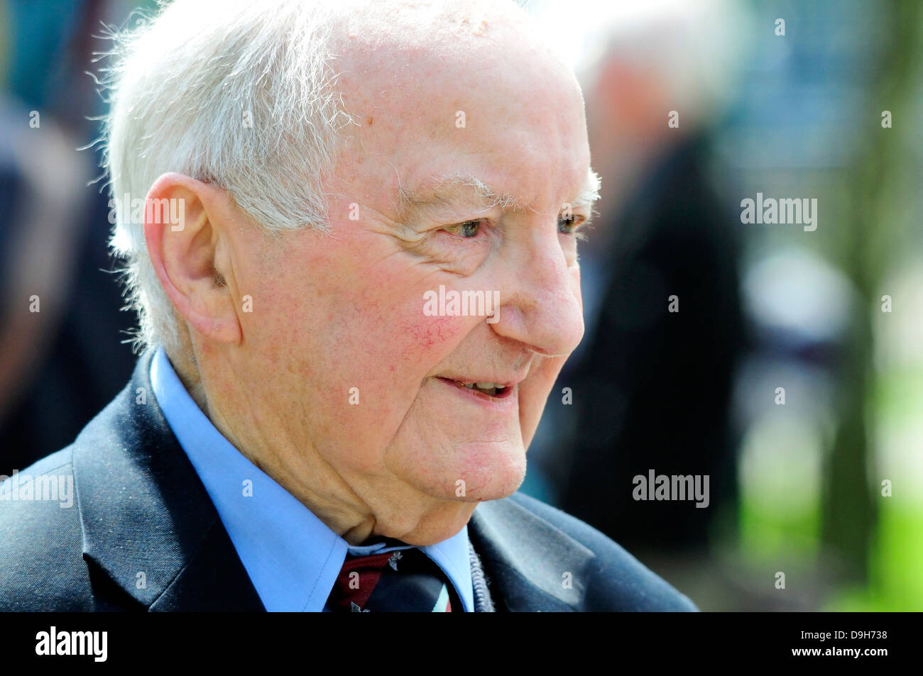Neville Croucher - WW2 Pilote d'ouragan. 16 mai, 2013. 70e anniversaire Raid Dambusters Commémoration à Kings Hill, Kent. Banque D'Images