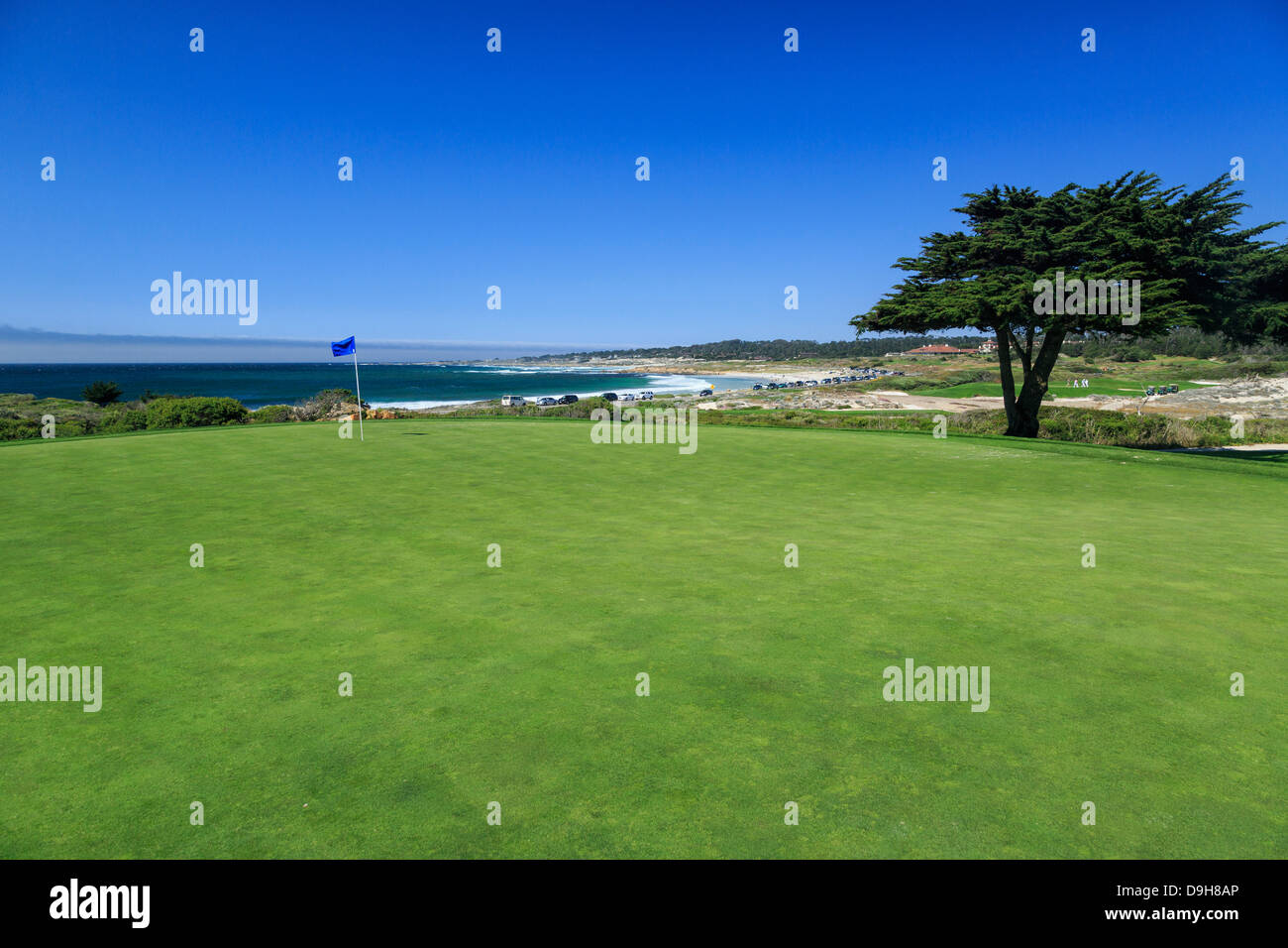 Péninsule de Monterey Country Club de golf. Cours # 12 Dunes trou. Banque D'Images