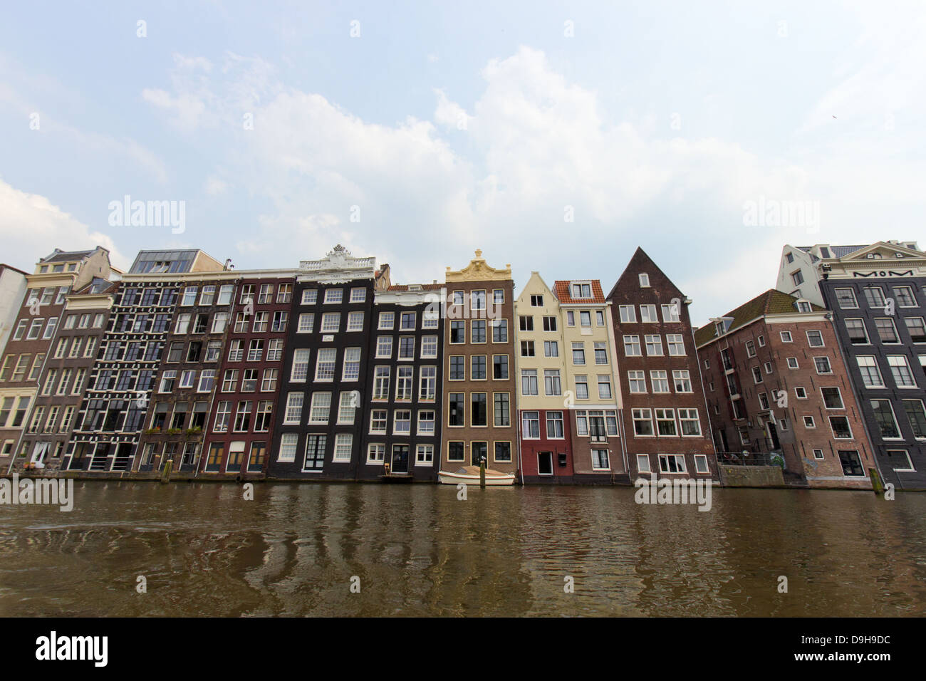 Maisons de canal d'Amsterdam Banque D'Images