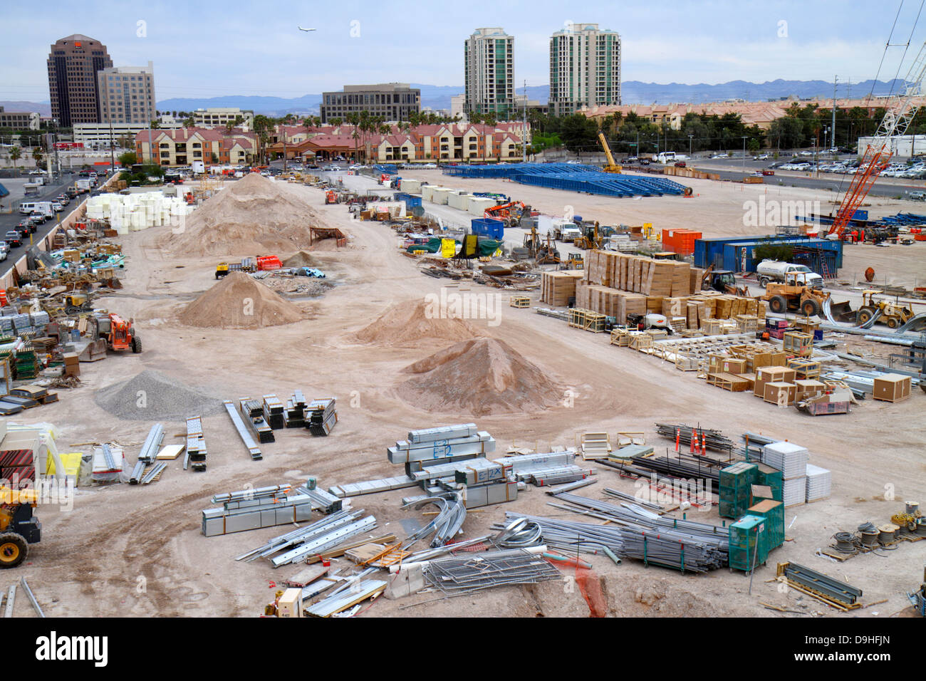 Las Vegas Nevada, Winnick Avenue, sous un nouveau chantier de construction de bâtiment, NV130328047 Banque D'Images