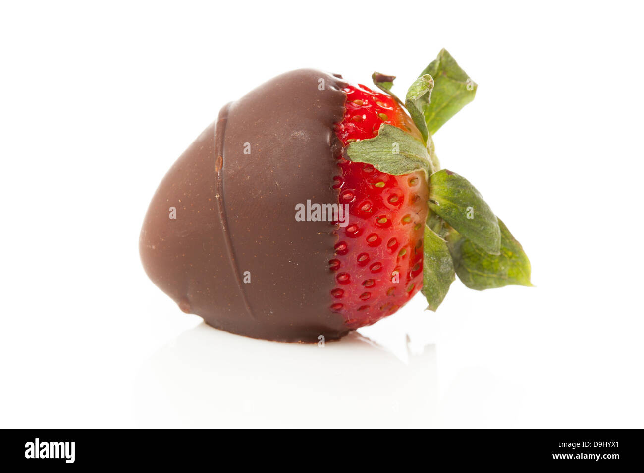 Gourmet des fraises au chocolat pour la Saint-Valentin Banque D'Images