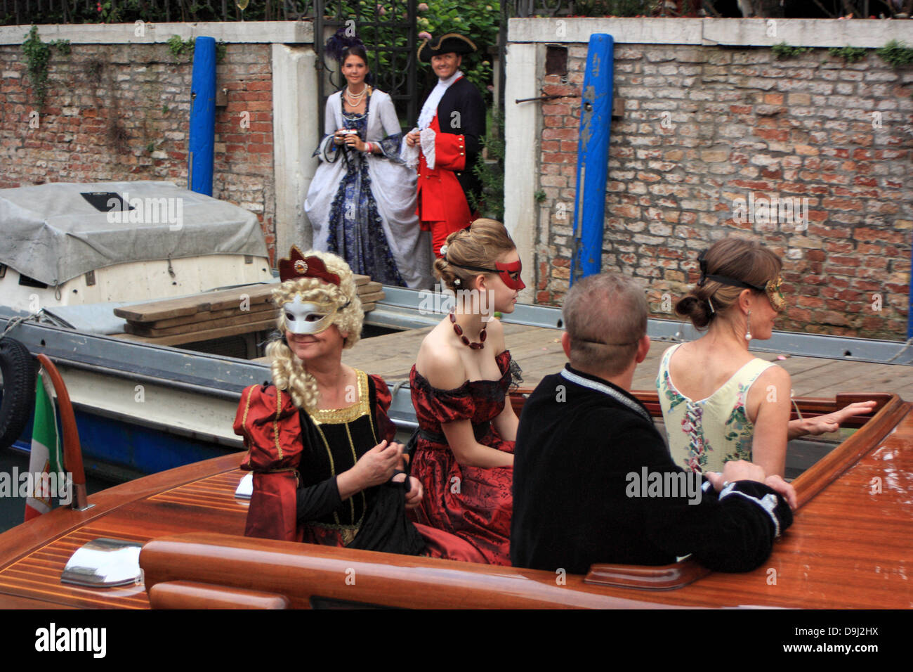 Carnaval de Venise, Italie. Elle : Carnevale di Venezia, Italia. DE : Karneval in Venedig, Italie. FR : Carnaval de Venise Banque D'Images