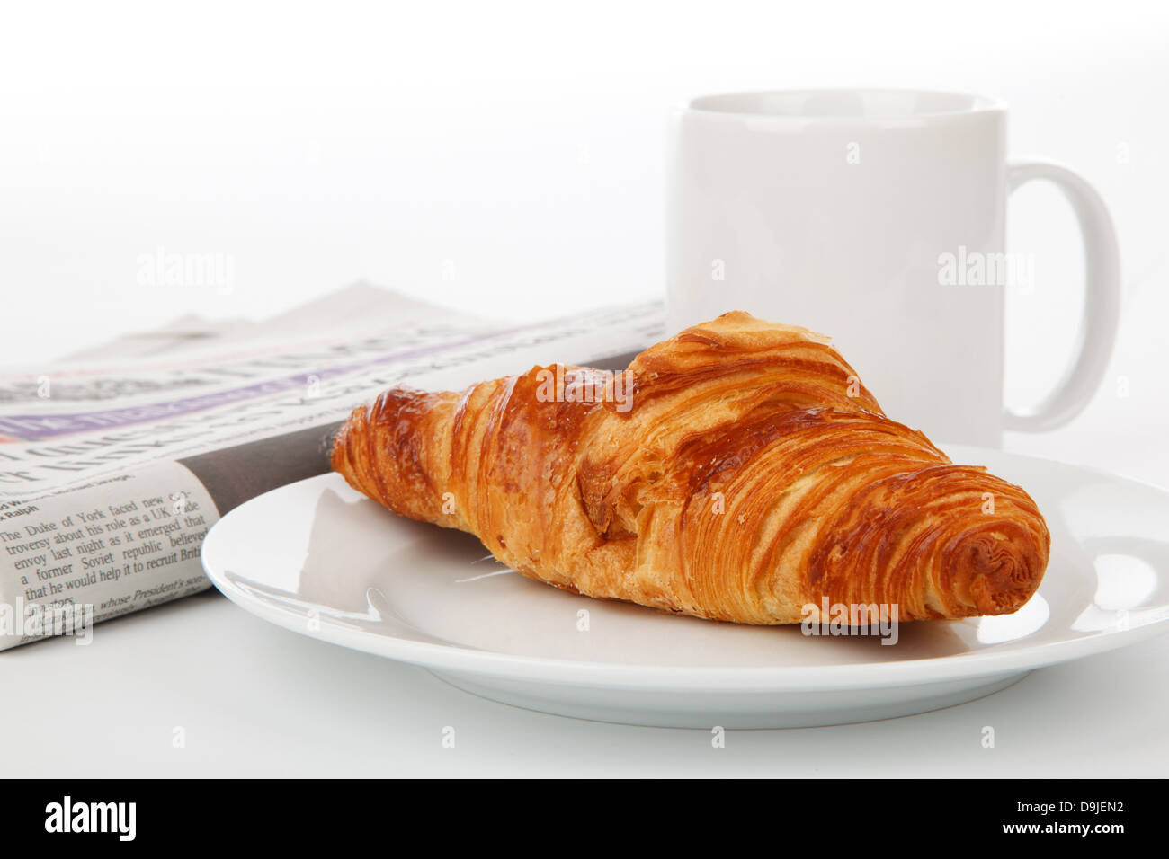 Petit-déjeuner pause business entreprise cup boissons alimentaire Banque D'Images