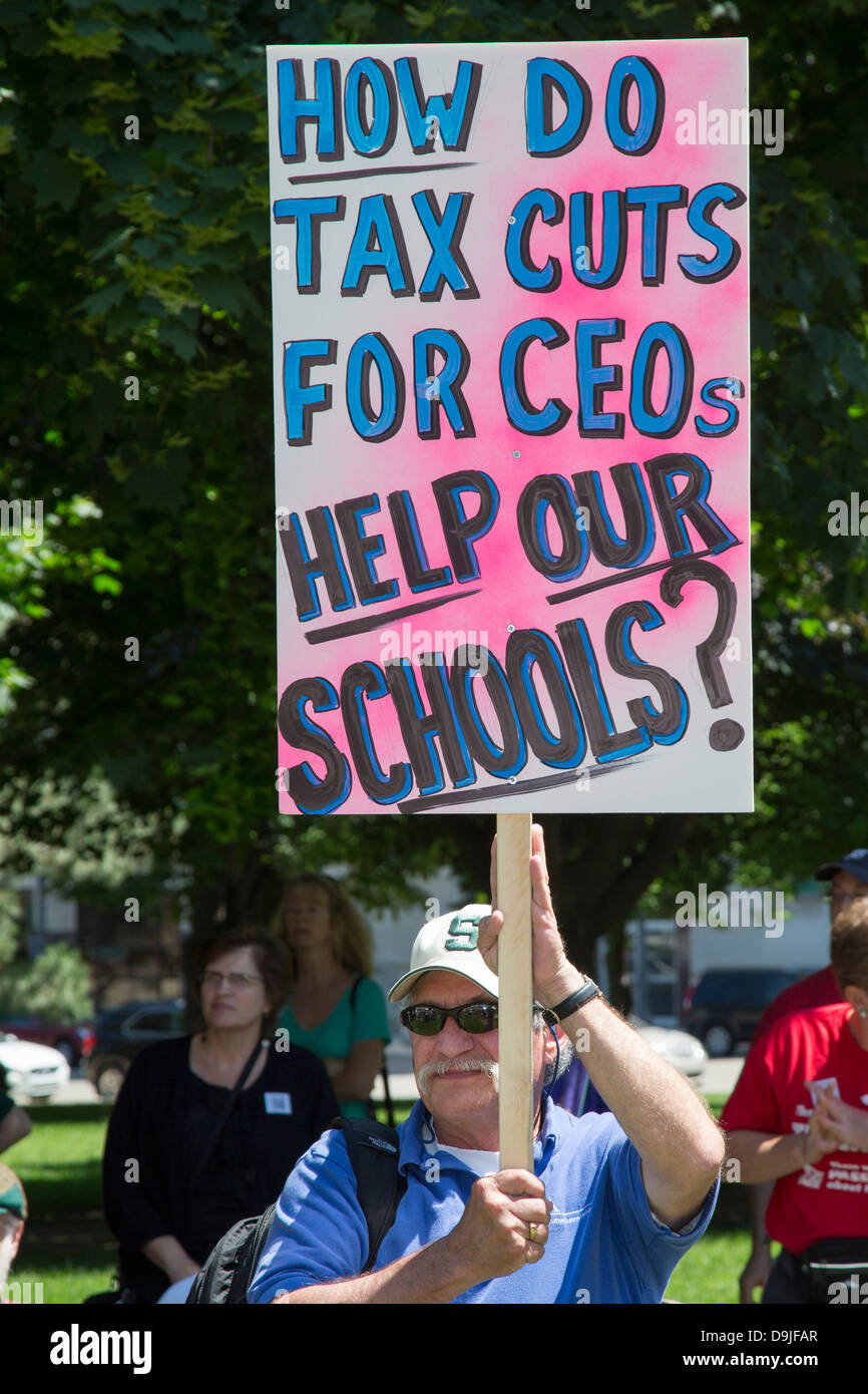 Pour sauver l'école publique Banque D'Images