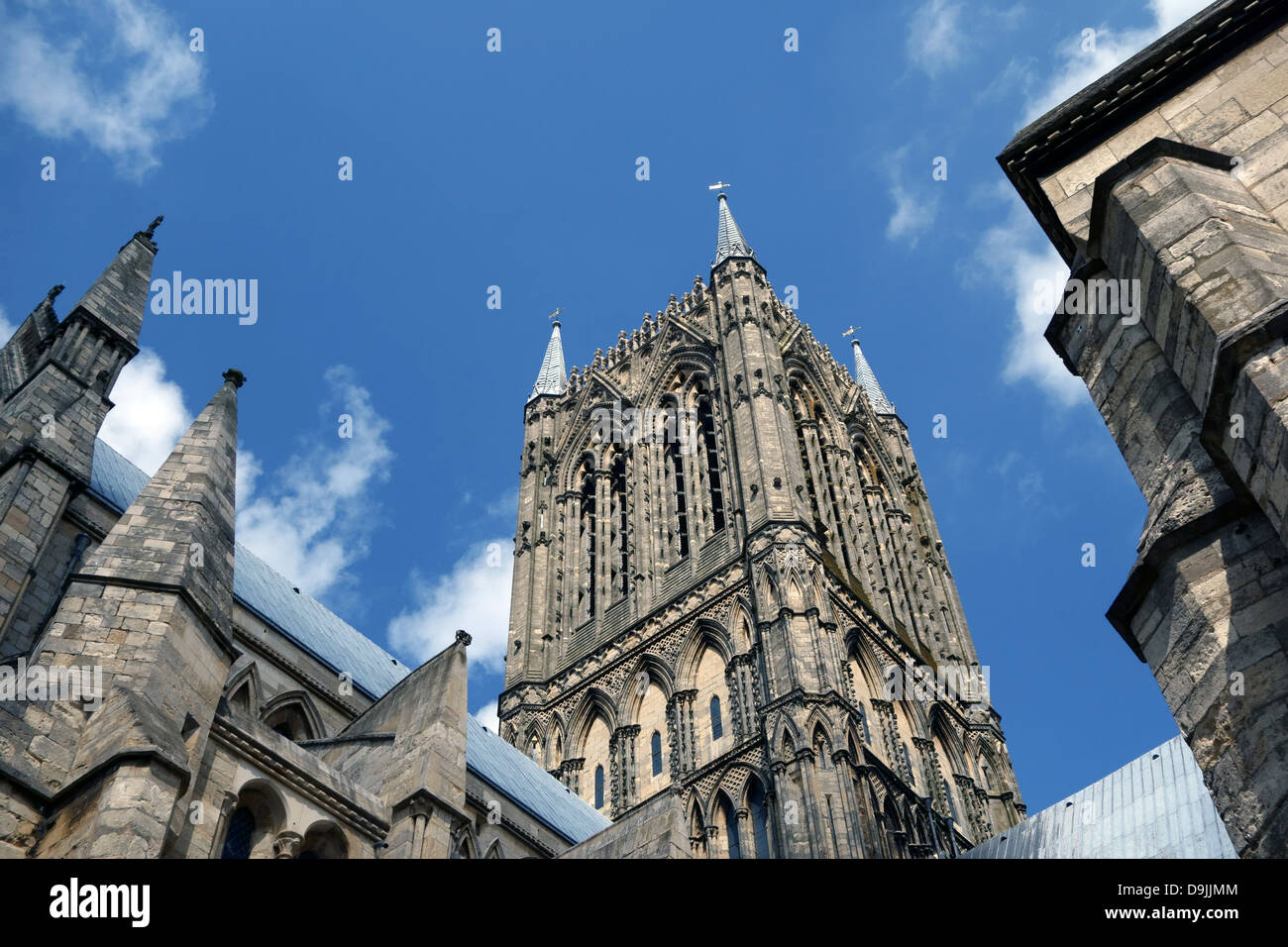 La Cathédrale de Lincoln, Lincolnshire, Angleterre Banque D'Images