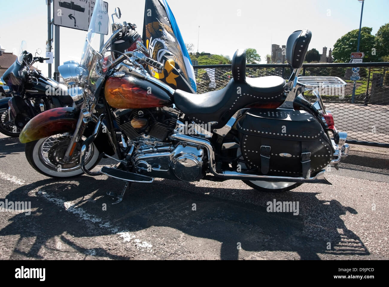Harley davidson heritage softail motorcycle Banque de photographies et ...
