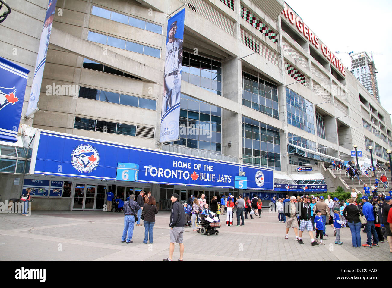 Le Centre Rogers de Toronto lors d'un match des Blue Jays Banque D'Images