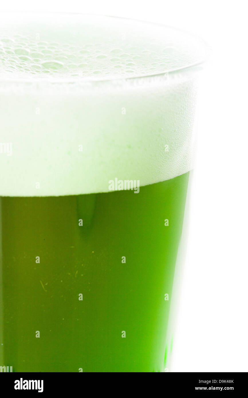 Teint en vert bière pour la St Patrick Day Celebration Banque D'Images