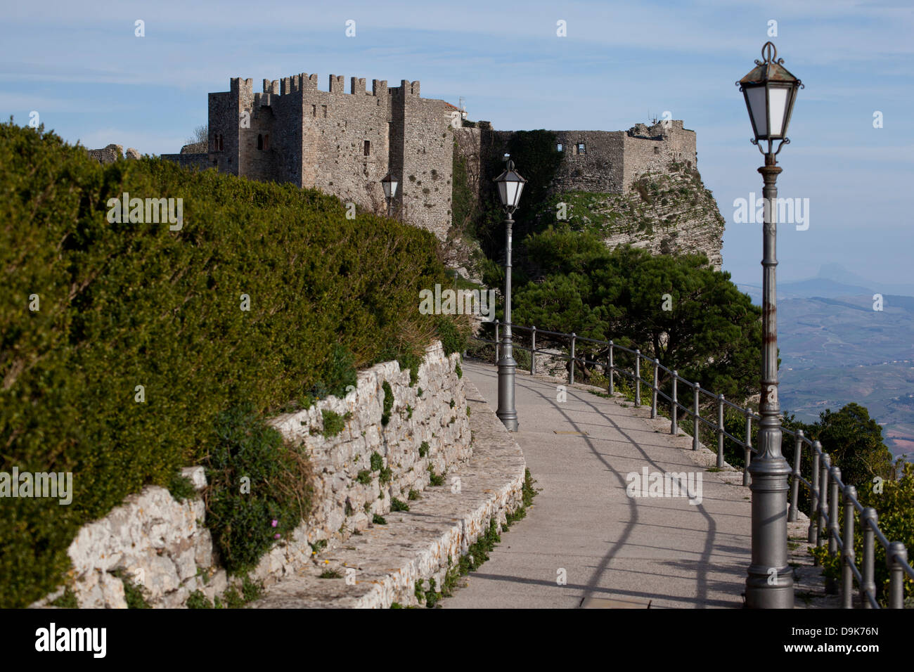 Château de Vénus à Erice, en Sicile. Banque D'Images