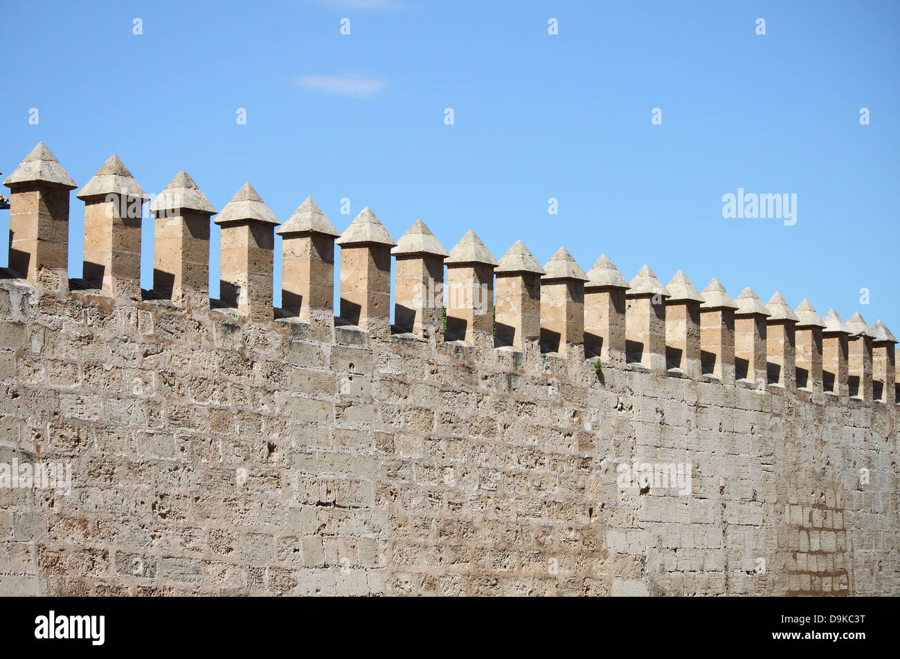 Remparts de l'Almudaina à Palma de Majorque, Espagne Banque D'Images
