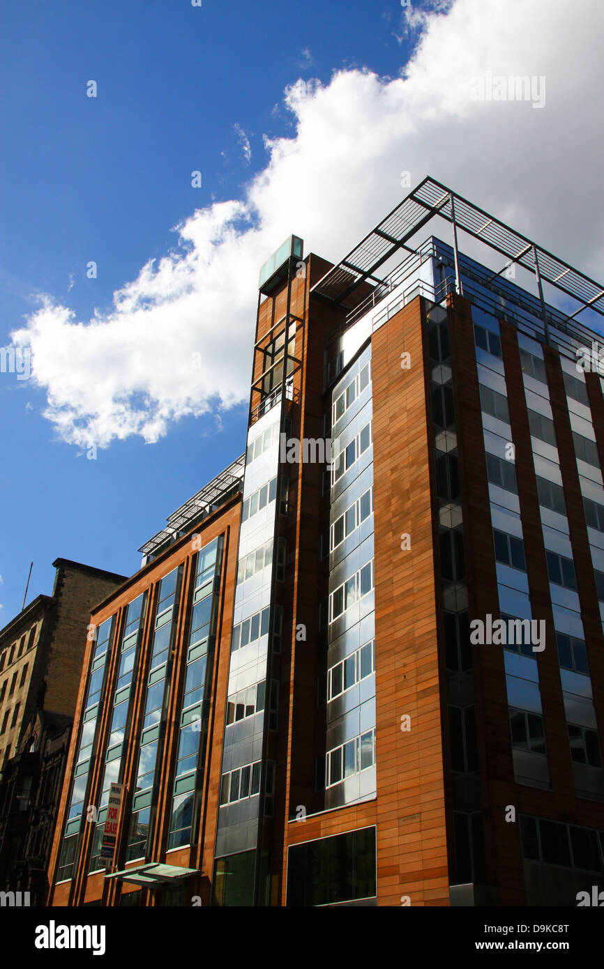 Bloc de bureau moderne du centre-ville Glasgow Banque D'Images
