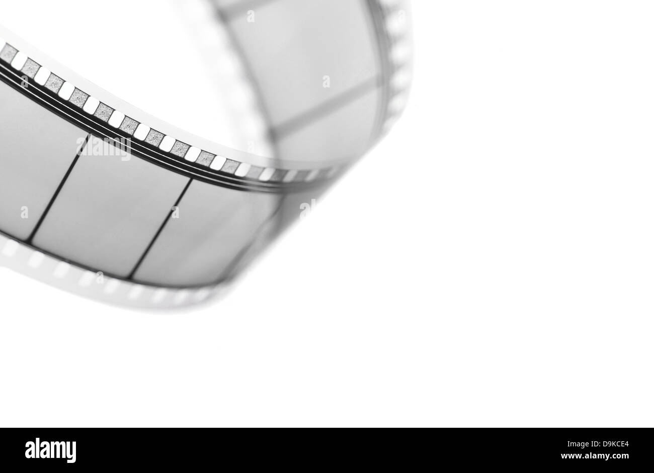 Détail d'un film film isolated on white Banque D'Images