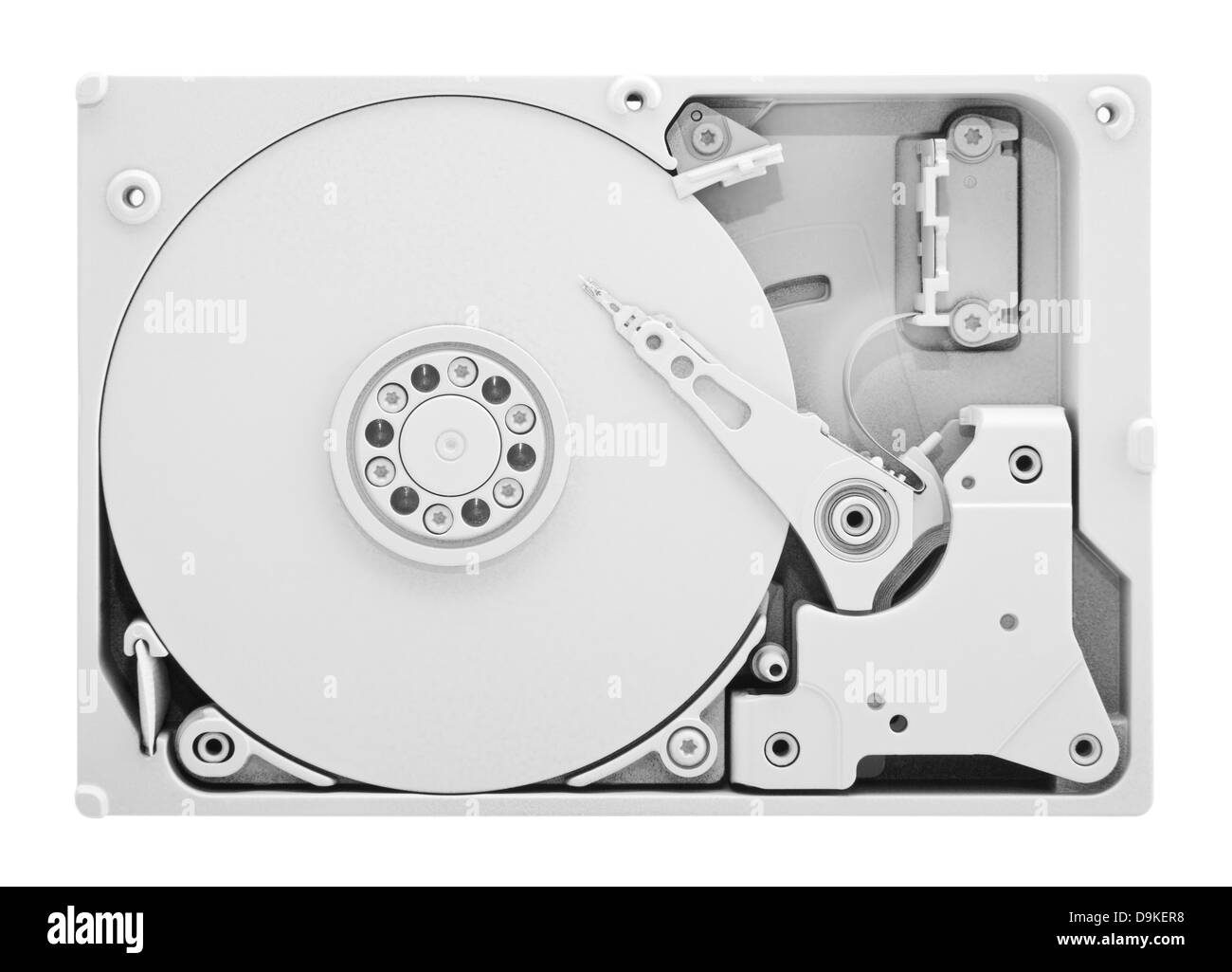 Disque dur d'ordinateur avec clipping path Banque D'Images
