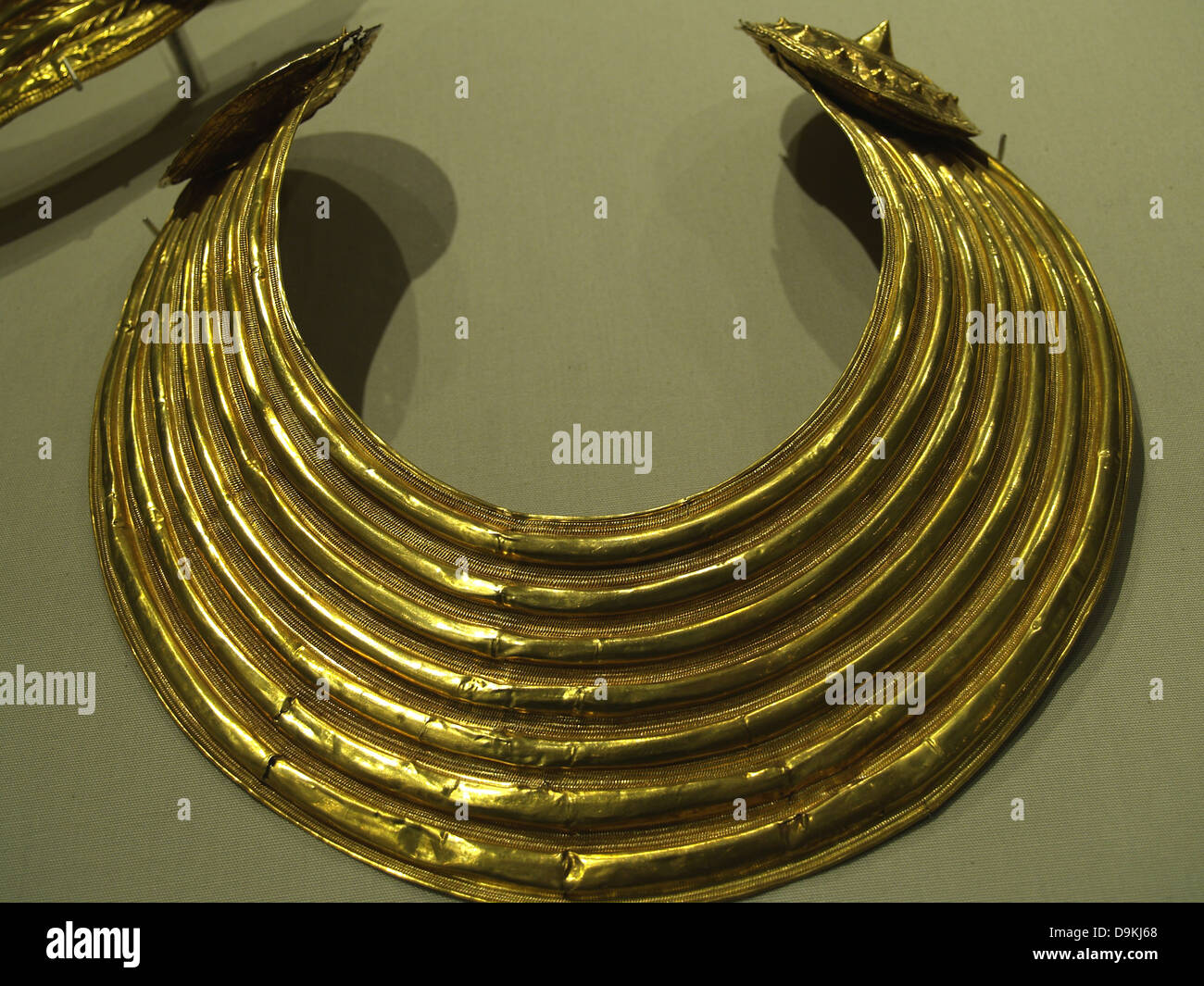 Un collier d'or à partir de la fin de l'âge du Bronze,Musée National de Dublin Banque D'Images
