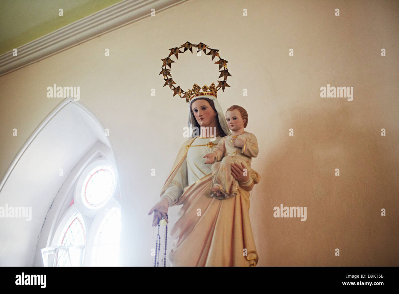Statue de Vierge Marie et Jésus Christ Banque D'Images