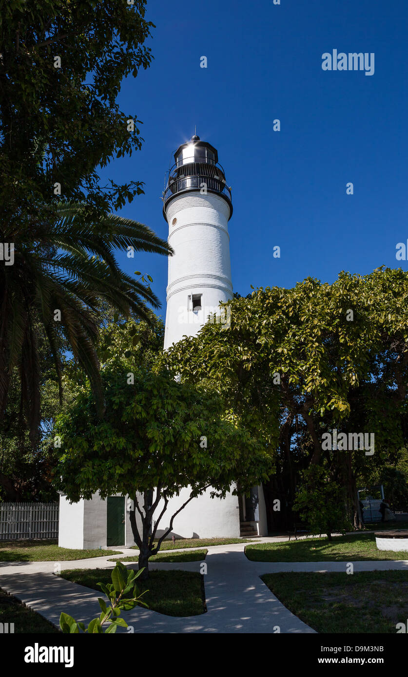 Key West historique phare de la Floride Banque D'Images