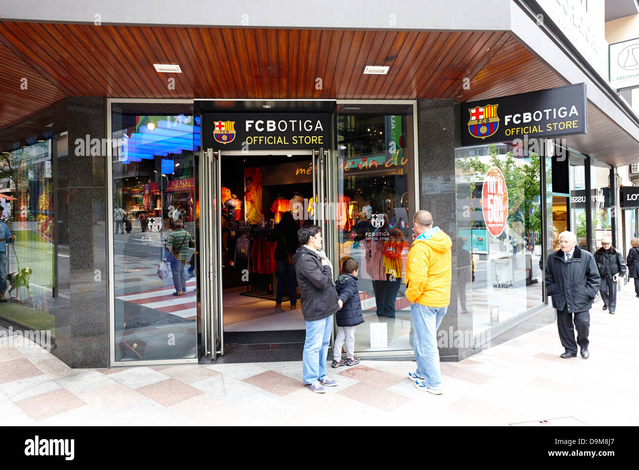 Boutique officielle fc barcelone fcbotiga Tax Free shopping en Andorre-la-Vieille Andorre Banque D'Images