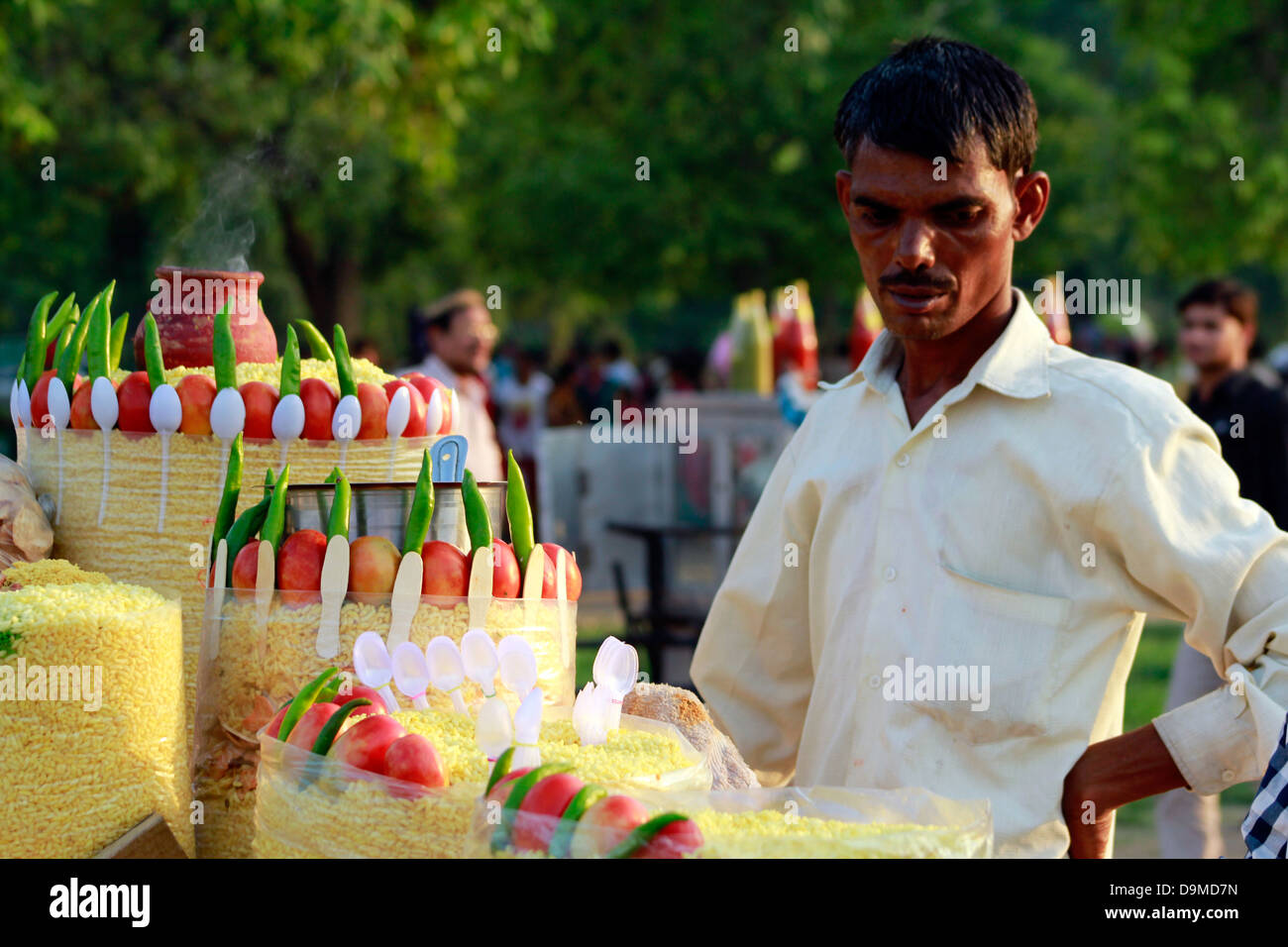 Street food, Delhi Banque D'Images