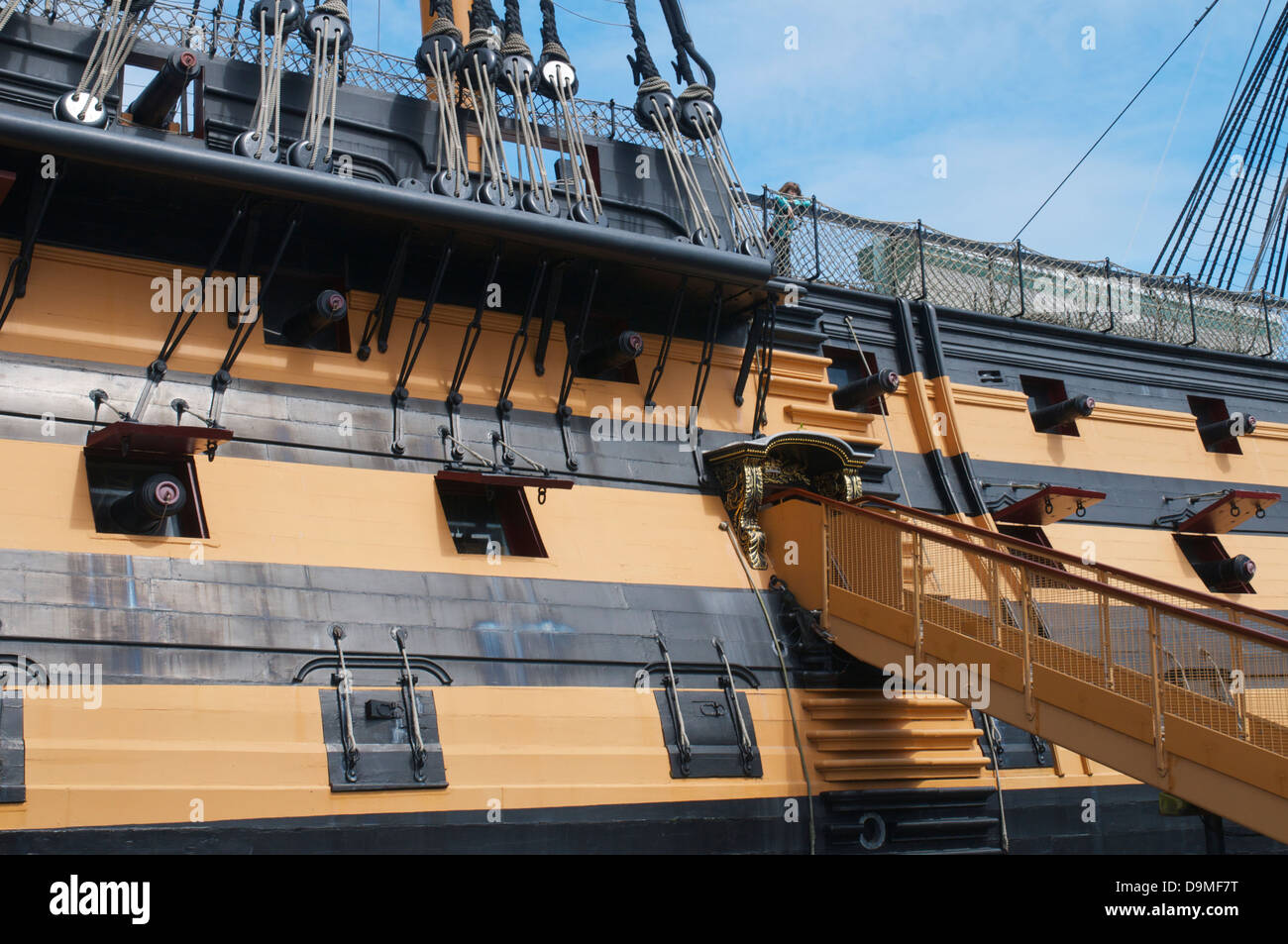 HMS Victory à Portsmouth Historic Dockyard Banque D'Images
