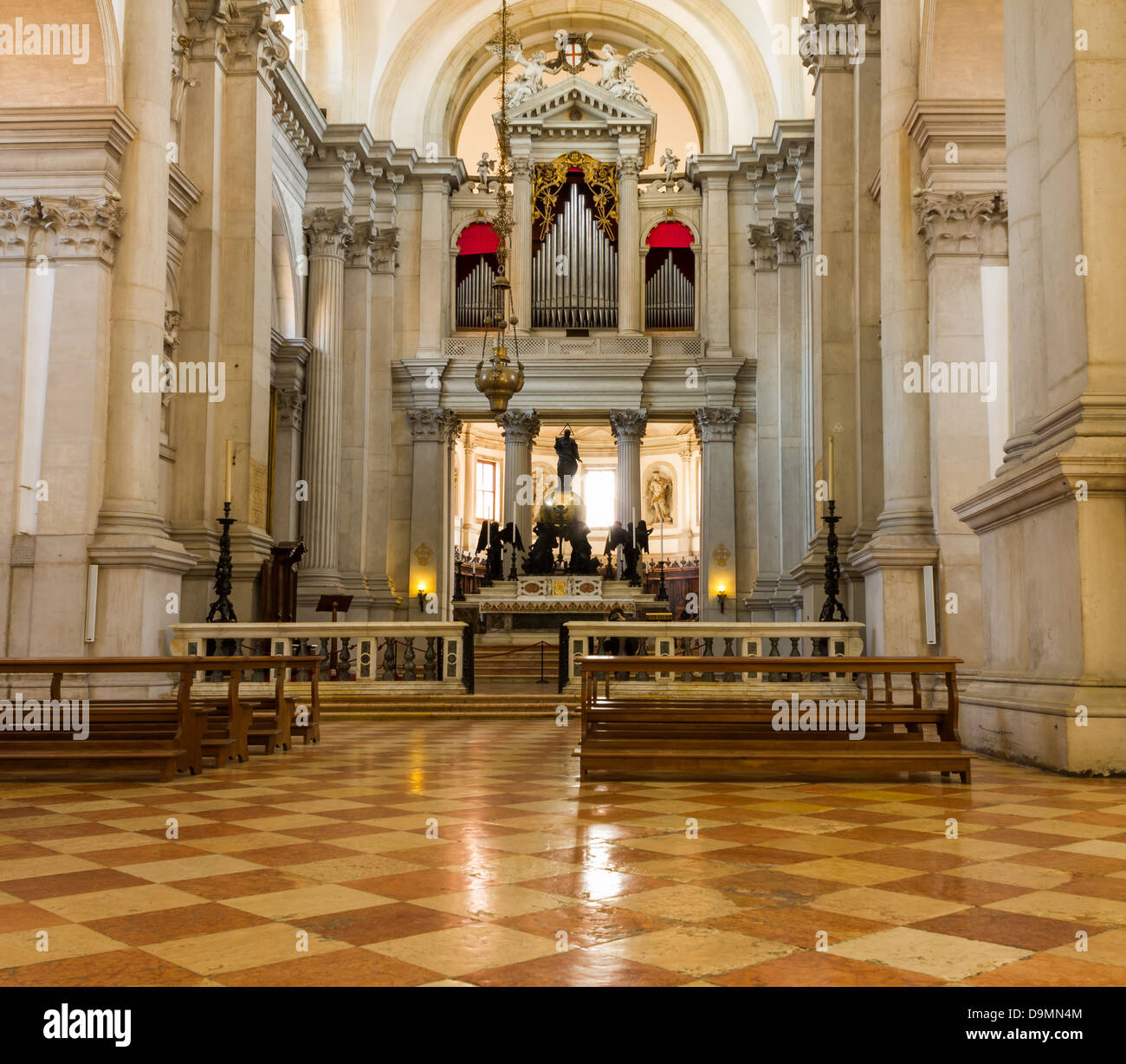 Détail dans la Basilique di San Giorgio Maggiore, à Venise Banque D'Images