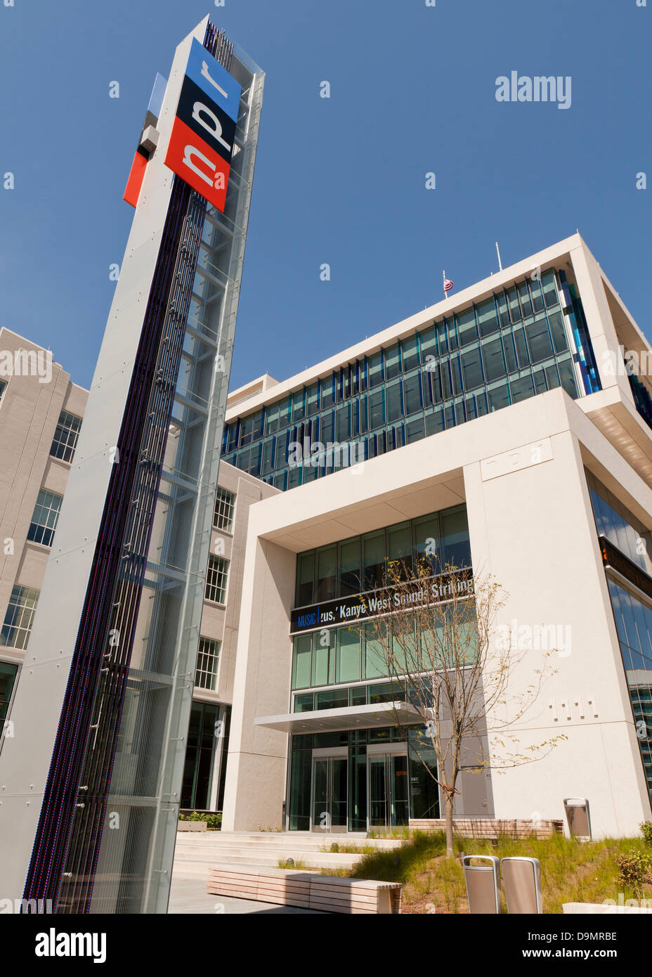 Siège NPR Building, Washington DC Banque D'Images