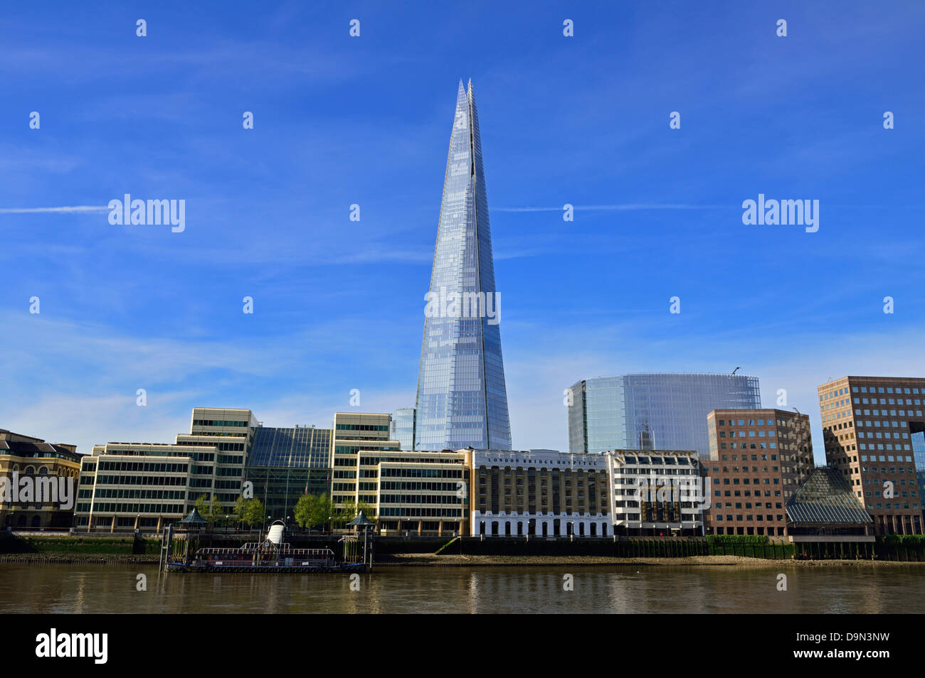 Le fragment sur la rivière Thames, London Bridge, London, Royaume-Uni Banque D'Images