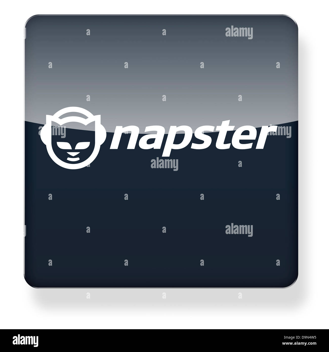 Logo Napster comme une icône de l'application. Chemin de détourage inclus. Banque D'Images