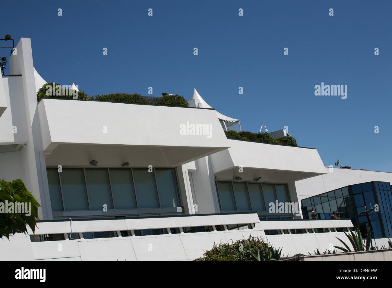 Le toit du Palais des Festivals à Cannes pendant le Festival 2013 Banque D'Images