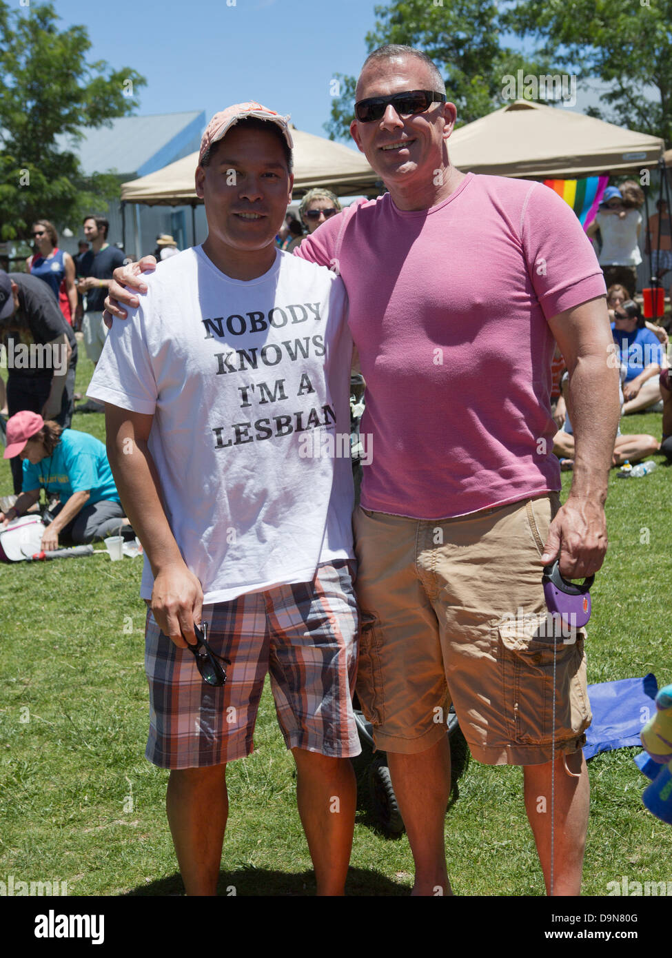 Family Friendly Gay Pride Festival, Santa Fe des triages, l'événement Célébrer la diversité des sexes et de la famille dans la capitale du Nouveau Mexique Banque D'Images