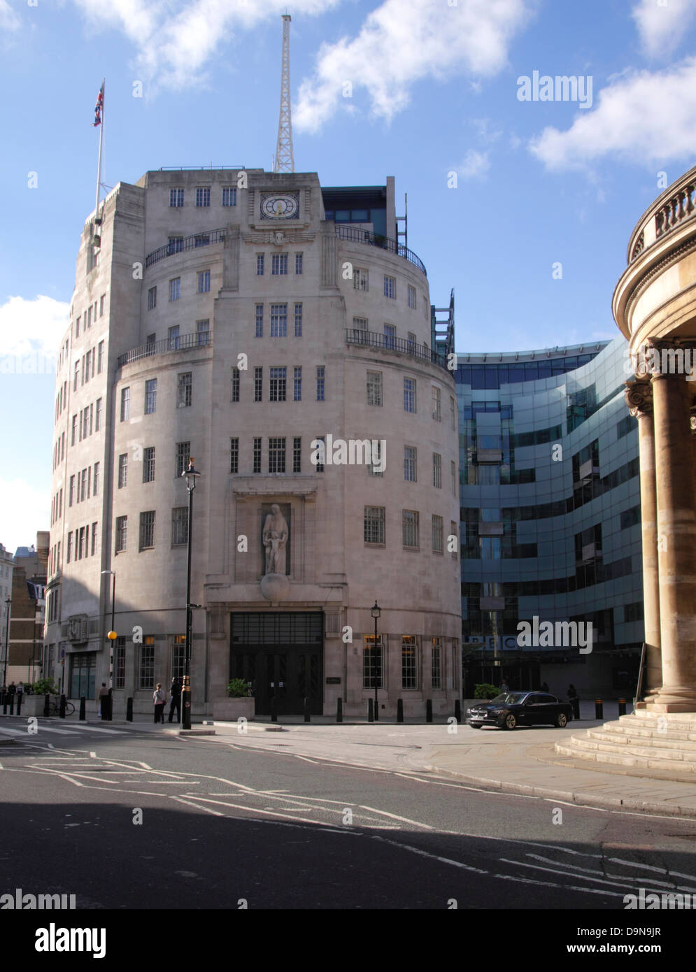 BBC Broadcasting House Portland Place Londres Banque D'Images