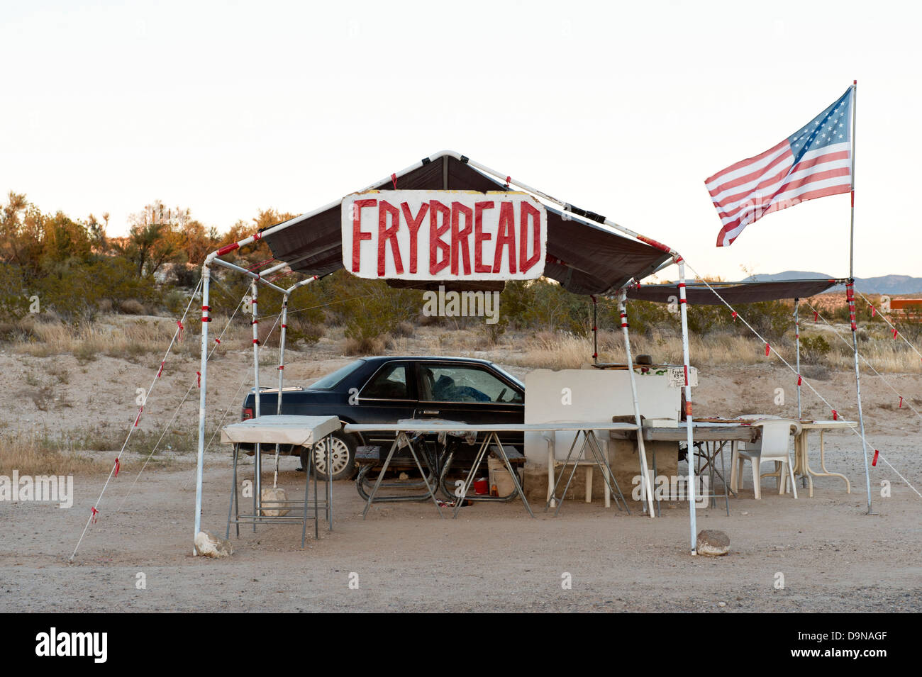 Native American Frybread Trading Post en bordure de la ville d'Amérique, nr Sedona, Arizona, États-Unis Banque D'Images