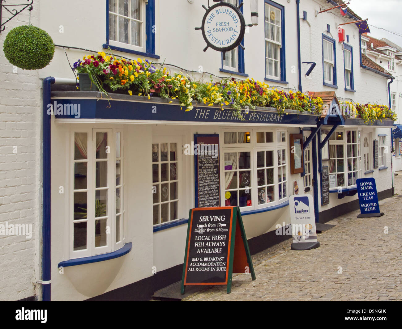 Le Bluebird Restaurant Lymington New Forest District Hampshire UK Banque D'Images