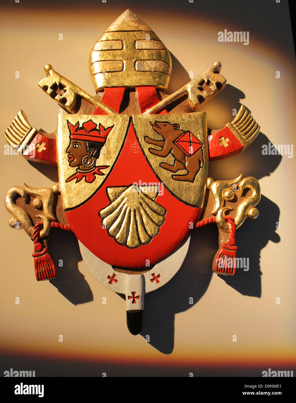 Vue sur la basilique du Sanctuaire national de Marie, Reine de l'Univers, Orlando, Floride. Banque D'Images