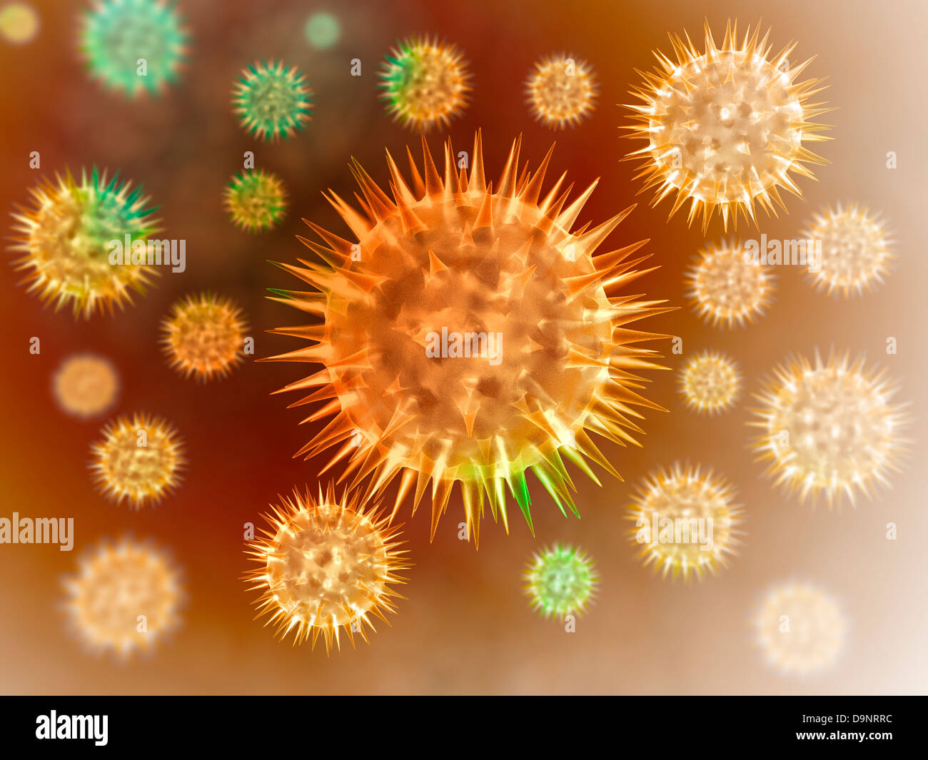 Vue microscopique des cellules de cancer. Le cancer se produit lorsqu'une cellule les mutations du gène de la cellule faire incapable de corriger les dommages à l'ADN. Banque D'Images Vue microscopique des cellules de cancer. Le cancer se produit lorsqu'une cellule les mutations du gène de la cellule faire incapable de corriger les dommages à l'ADN. Banque D'Images