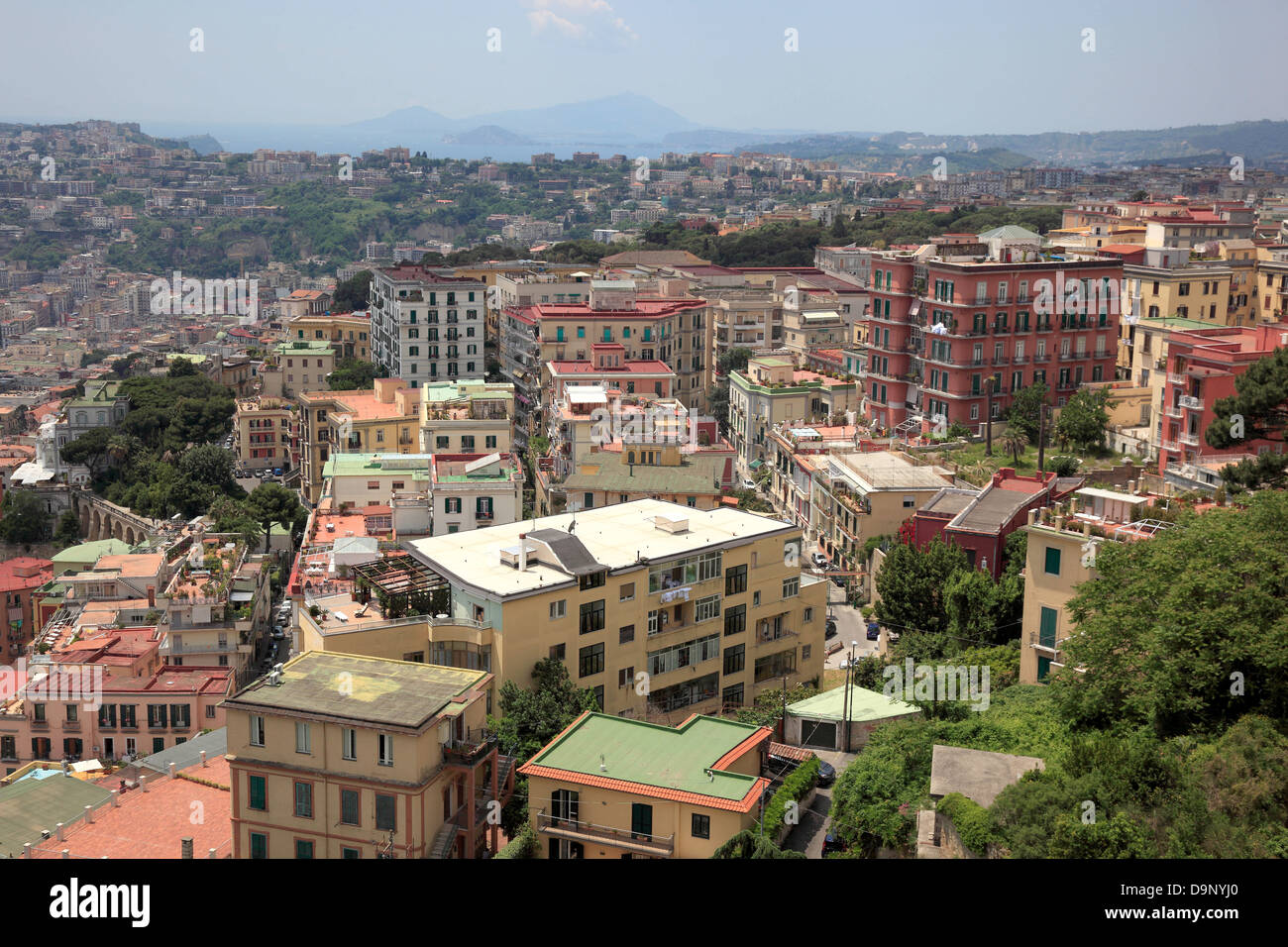 Vue de Naples, Campanie, Italie Banque D'Images