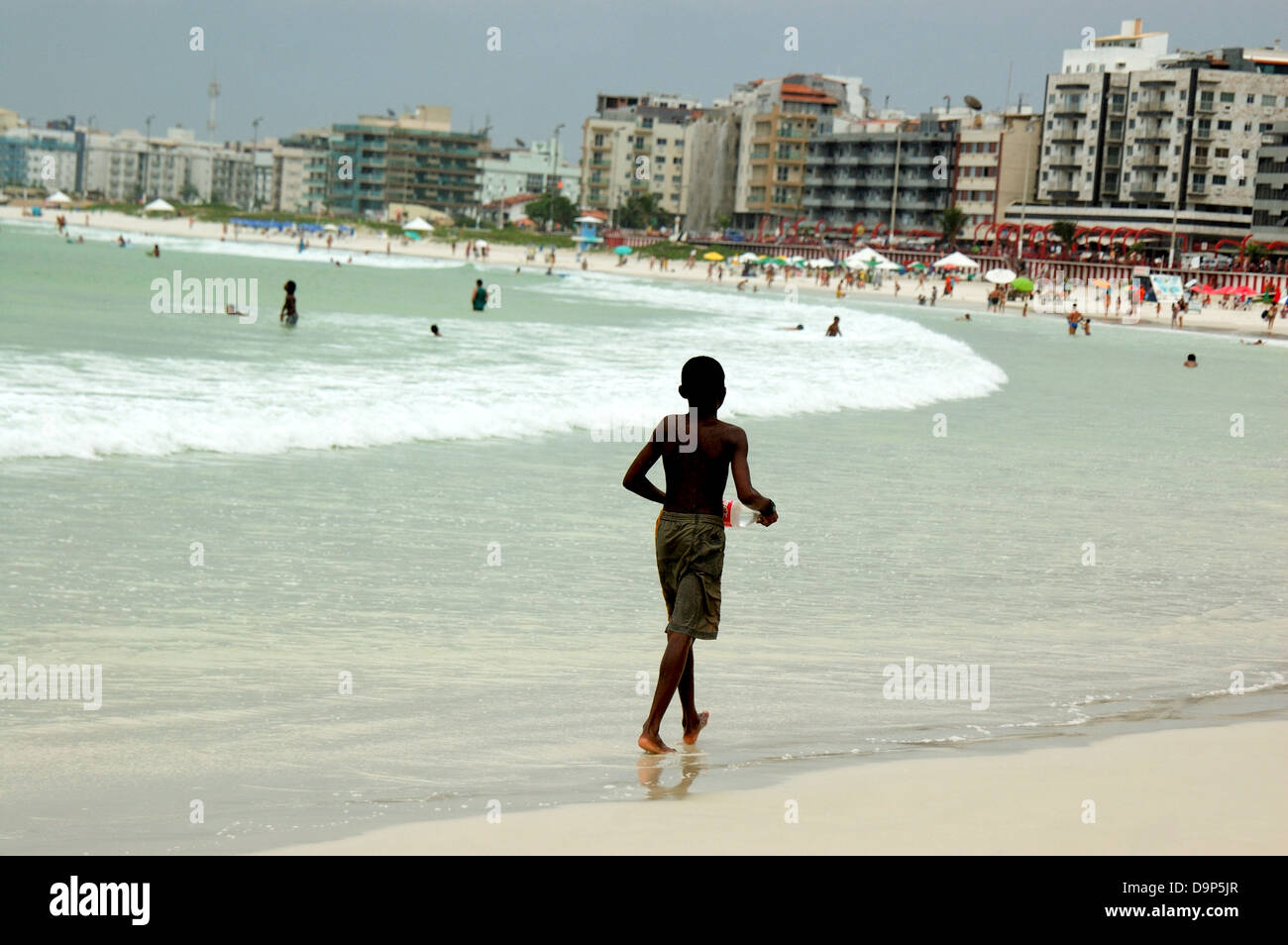 Brésil, Rio de Janeiro, Brazil, Praia do Forte, Fort Beach Banque D'Images