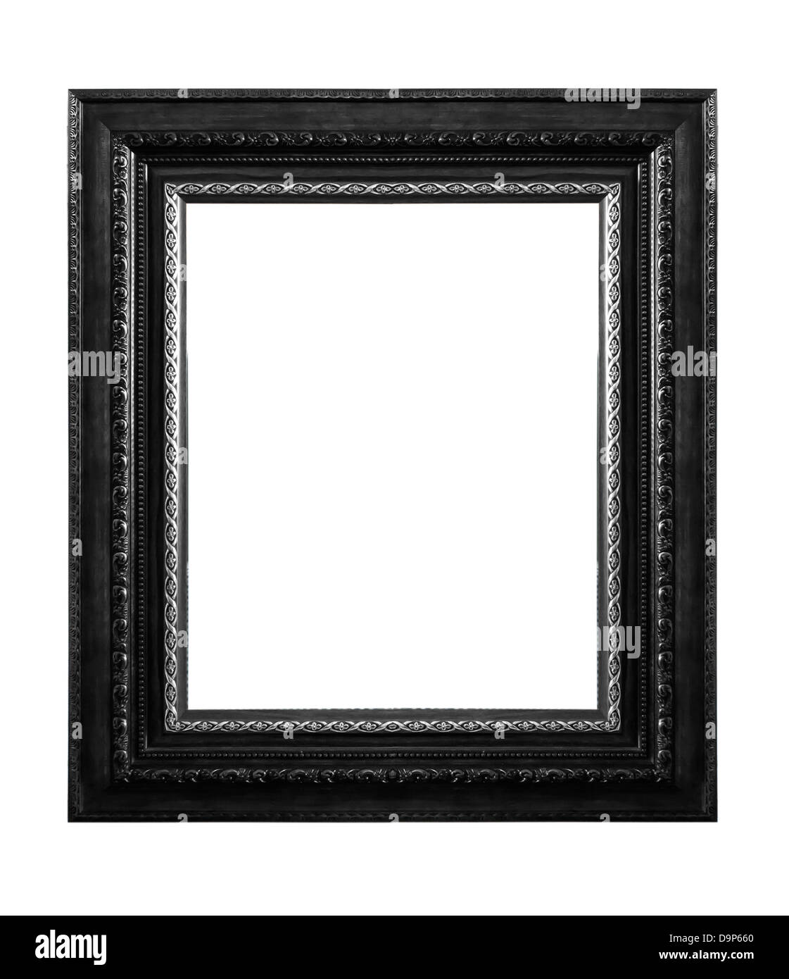 L'antique frame isolé sur fond blanc. Banque D'Images