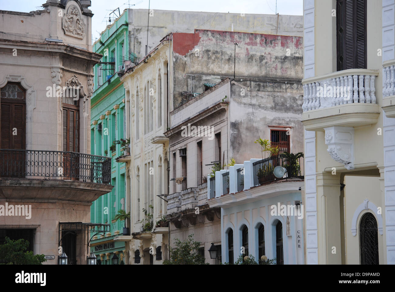 Balcon cubain Banque D'Images