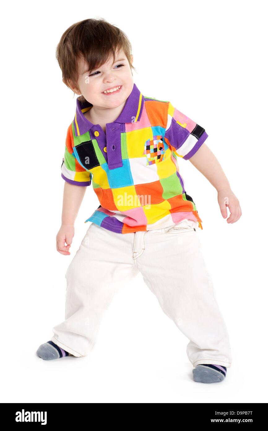 Mignon bébé kid le jeu et le plaisir Banque D'Images