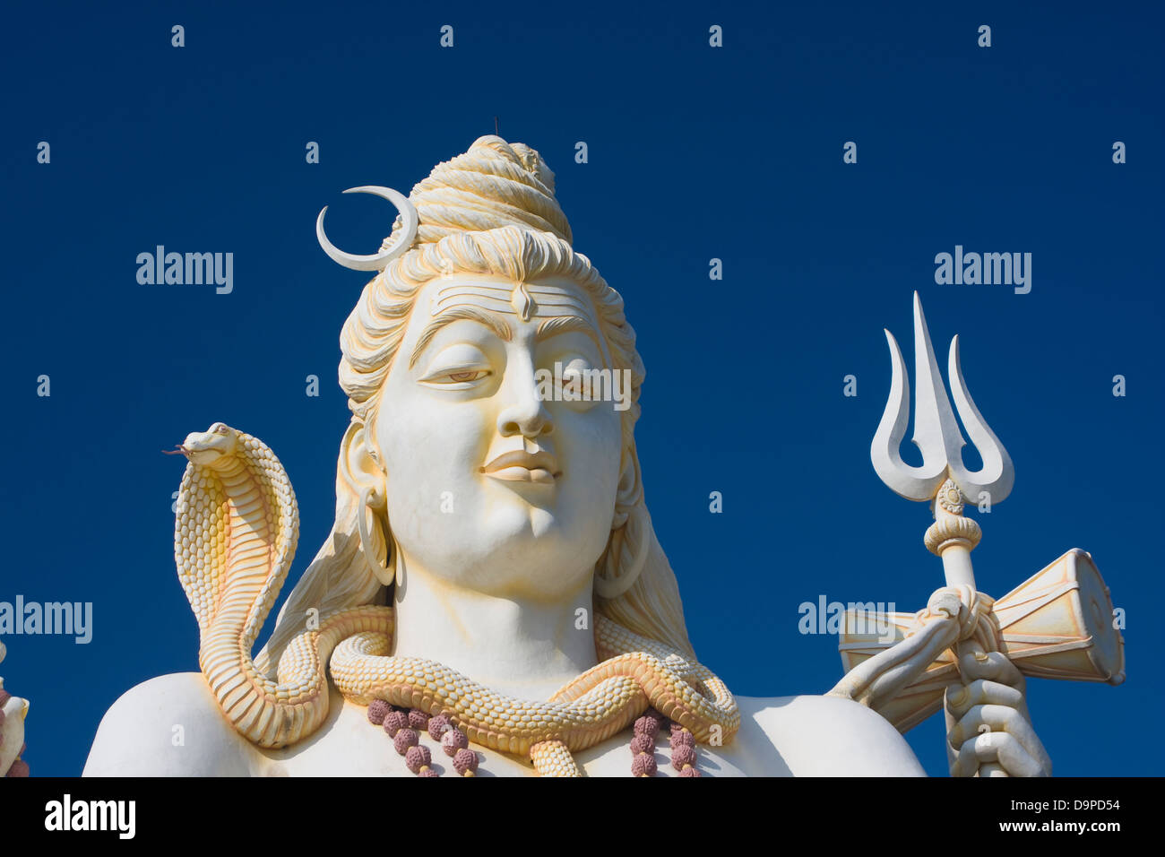 L'Asie, l'Inde, Karnataka, Aywaille, Shiva, Shivagiri statue du dieu Shiva Banque D'Images