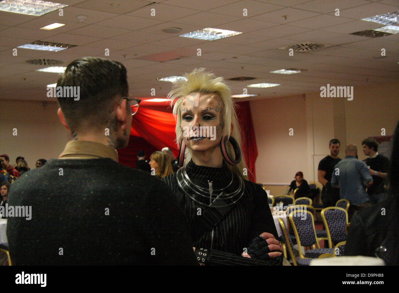 Modification du corps convention de tatouage à Brighton Banque D'Images