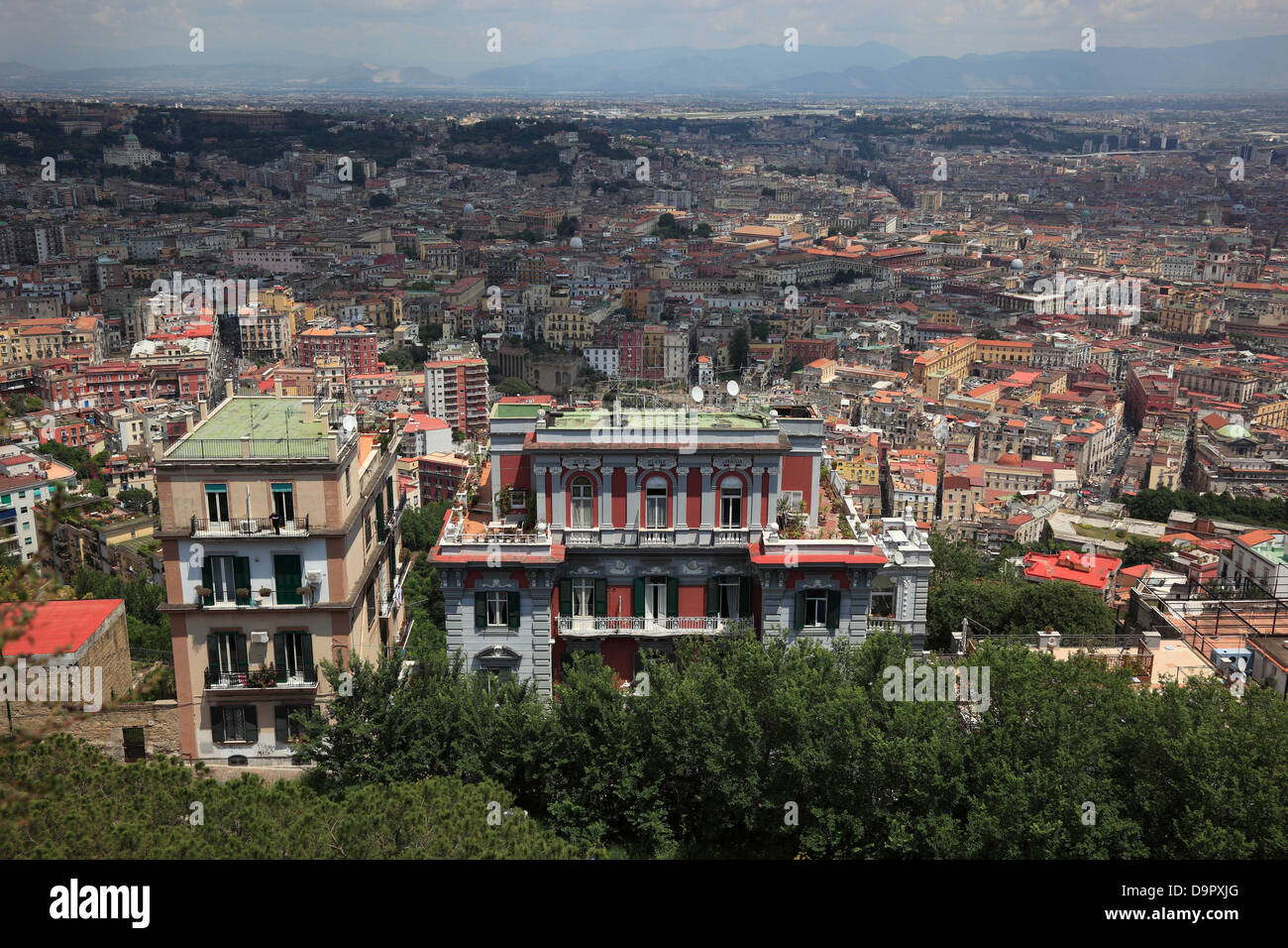 Vue de Naples, Campanie, Italie Banque D'Images