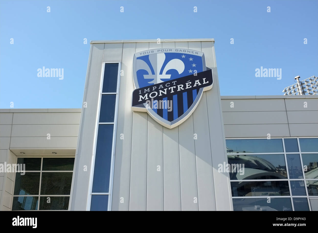 Le Stade Saputo est l'accueil de l'Impact de Montréal au Québec. Banque D'Images