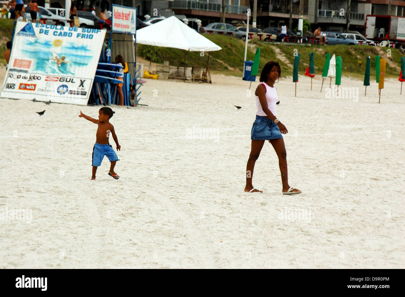 Brésil, Rio de Janeiro, Brazil, Praia do Forte, Fort Beach Banque D'Images