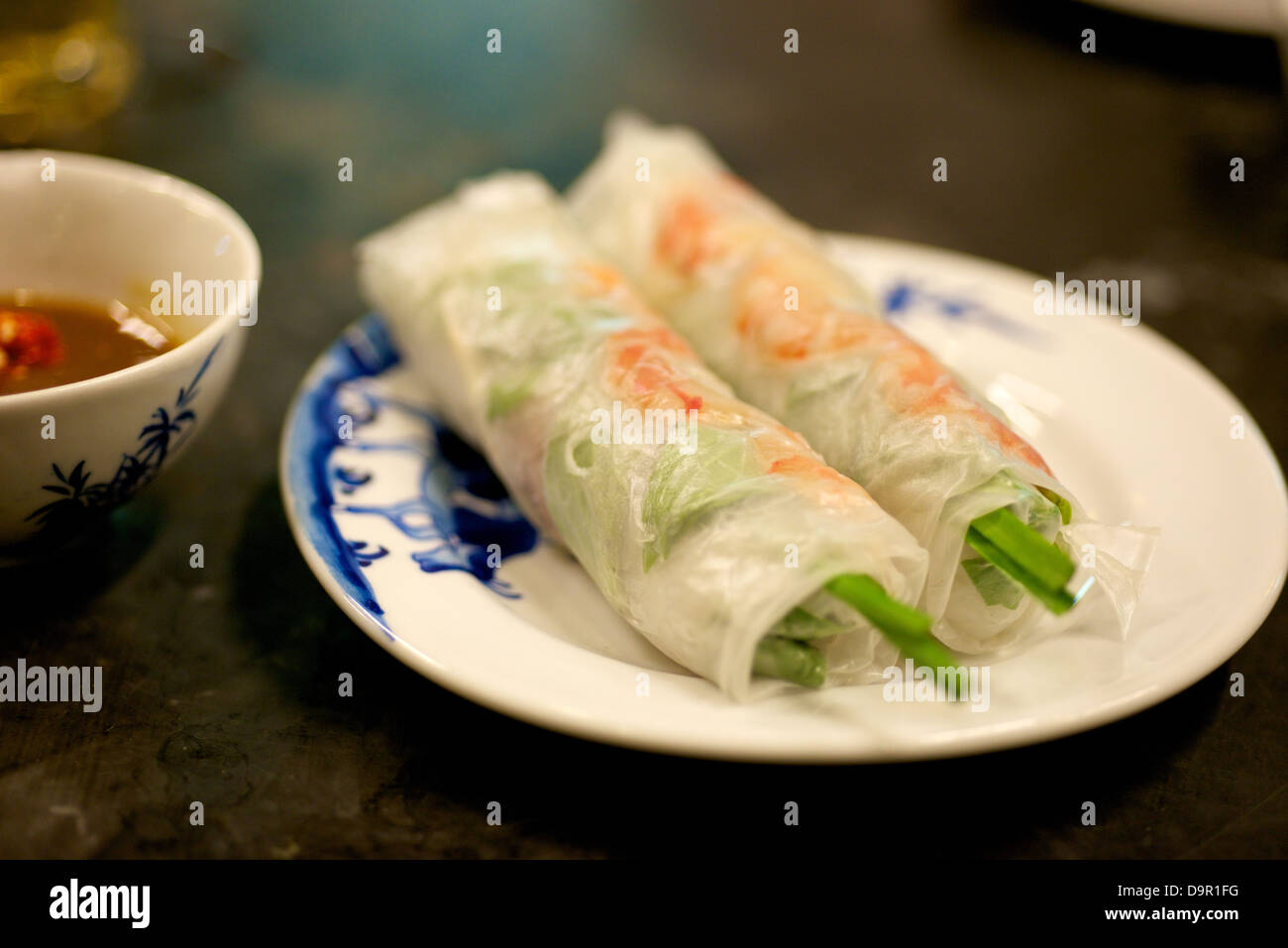 Rouleaux de printemps vietnamiens traiteur spécial Banque D'Images