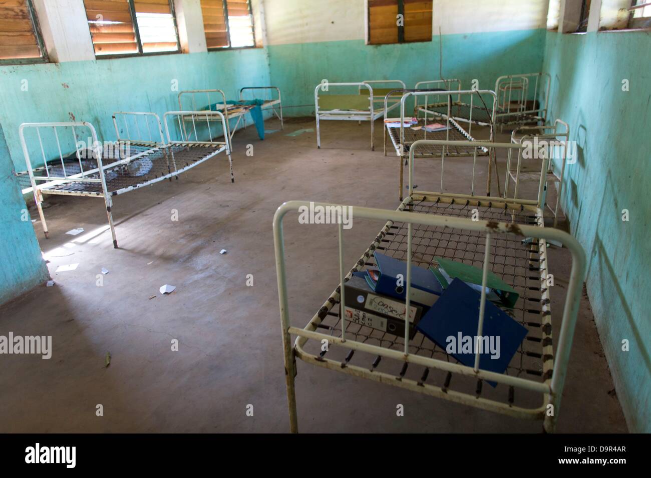 Rebelles ont pillé bossangoa hôpital lors de coup d'Etat dans... Banque D'Images