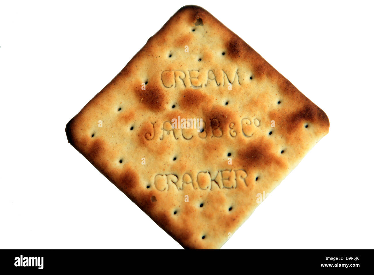 Jacobs cream cracker sur un fond blanc Banque D'Images