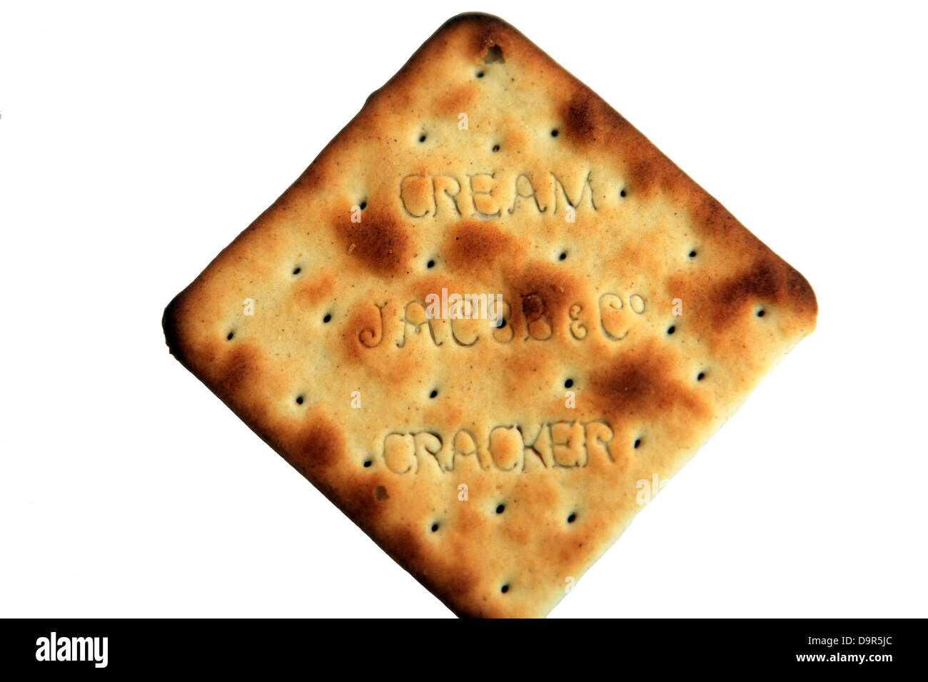 Jacobs cream cracker sur un fond blanc Banque D'Images