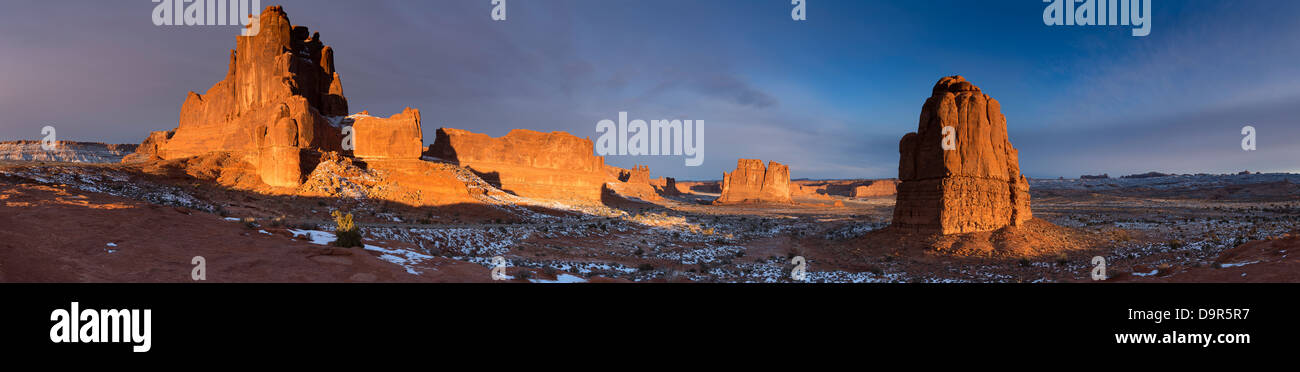 Courthouse Towers, Arches National Park, Utah, USA Banque D'Images