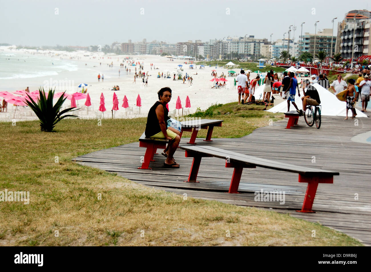 Brésil, Rio de Janeiro, Brazil, Praia do Forte, Fort Beach Banque D'Images